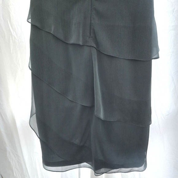 Ruffled Iridescent Blue/green Party Dress NWT - Picture 7 of 12